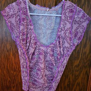 Free People Women's Oh My Baby Tee Sz M